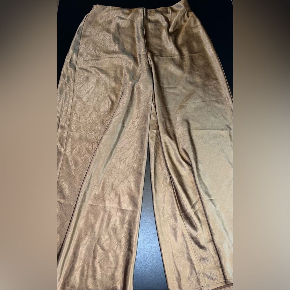 Joie silky Golden Brown pull on wide leg pants size 2 NWOT